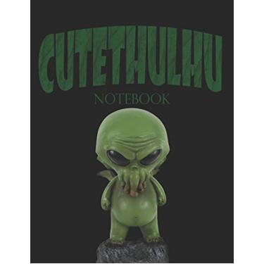 Imagem de Cutethulhu Notebook: Cuthulhu from HP Lovecraft mythos in all his cute elder god glory, presented on the cover of this unique notebook.