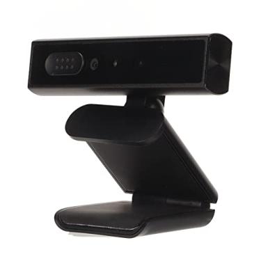 Imagem de Webcam 1080P Com Microfone, Webcam de Computador USB PC, Webcam de Vídeo para Desktop de Laptop Widescreen de 80 Graus, para Windows Hello Face Recognition para Chamadas On-line,