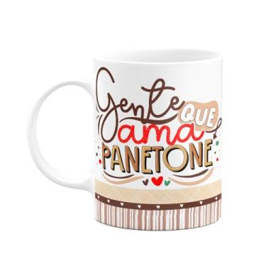 Imagem de Caneca Natal - Gente que ama panetone - branca