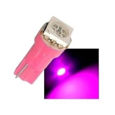 Imagem de Kit 10 Lâmpadas Led Pinguinho T5 1 Led Painel Carro Moto (Rosa)