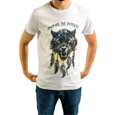 Imagem de Camiseta Animal De Poder Pantera Negra Totem Moda Xamã - Pôr Do Sol
