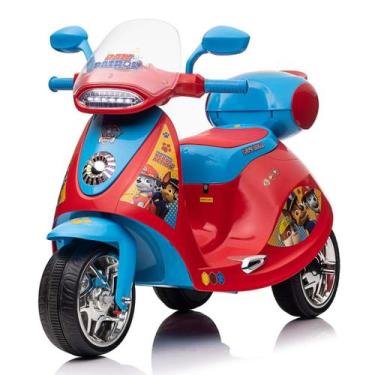 Imagem de Moto Elétrica Infantil Ul E Vermelha Motoca Patrulha - Bangtoys