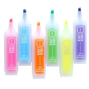 Imagem de EXCEART 6 Peças marcadores caneta colorida presente de estudante marcador de cor doce material escolar aluna