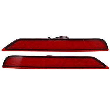 Imagem de A ABSOPRO Refletor de para-choque traseiro luz traseira de freio de neblina 84281SC010 84281SC000 LED vermelho para Subaru Forester 2009-2018 Lente vermelha de plástico (conjunto de 2)