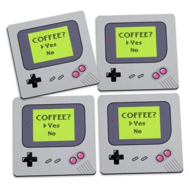 Imagem de Porta Copos Gamer Boy Coffee Yes - 4 Peças - Yaay