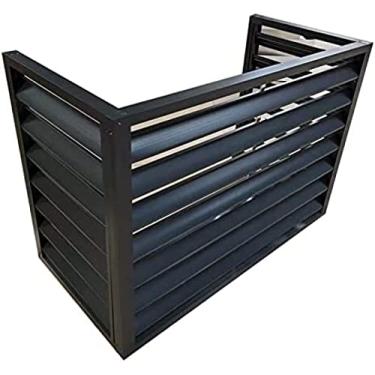 Imagem de Capa de ar condicionado externa oculta Cerca de privacidade - Grades de proteção para condicionadores de ar e bombas de calor - Rack de ar condicionado resistente às intempéries - Equipament