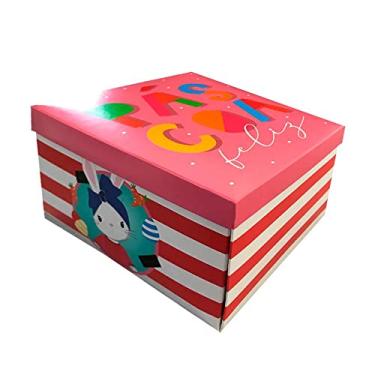 Imagem de Caixa Surpresa 1/2 Ovo de Páscoa Brilho Rosa 350Gr - Cromus