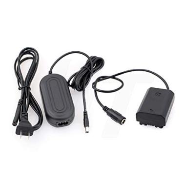 Imagem de HangTon Adaptador de alimentação CA de bateria falsa NP-FZ100 para câmera Sony Alpha A7CR A7CII A7C A9II A6700 ZV-E1 A7RIV A1 A7RV A7SIII FX30 FX3 A7IV A7III A6600 A7RIII A7s A9 A9R A9S