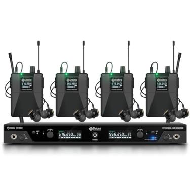 Imagem de D Debra Audio PRO ST-202 UHF Stereo Wireless in Ear Monitor System, Dual Channel Wireless IEM com Tipo de Monitoramento para Palco, Receptor para Estúdio, Guitarra, Desempenho de Banda (Dual Channel,