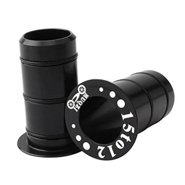 Imagem de Newmind Adaptador de assento de conversão de eixo do tubo frontal para cubo de bicicleta, 15 mm a 12 mm - preto, 30 mm