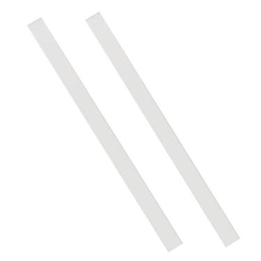 Imagem de IEUDNS 2 peças guias de rolo, nivelador de massa varas régua de medição tiras de massa guias para cozinha de biscoito de pastelaria, Espessura 5mm