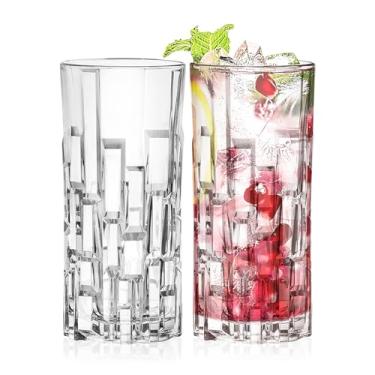 Imagem de Barski Copo Highball - Copos para beber - Conjunto de 2 copos Hiball - Copo de cristal de vidro - para água, suco, cerveja, coquetéis mistos, copo de mojito, copos Tom Collins Bar, 329 g, feito na