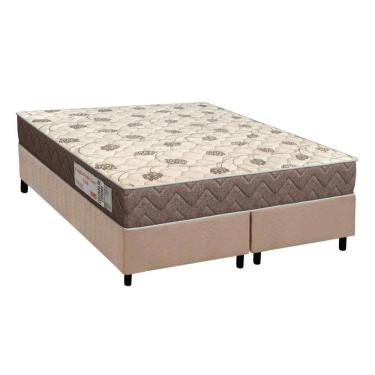 Imagem de Conjunto Box Queen: Colchão Espuma Orthoflex D28 Comfortpedic + Base CRC Suede Clean(158x198)
