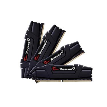 Imagem de G.SKILL Ripjaws Série V (Intel XMP) DDR4 RAM 64 GB (4 x 16GB) 3200MT/s CL16-18-18-38 1,35 V Memória de computador desktop UDIMM - Preto (F4-3200C16Q-64GVK)