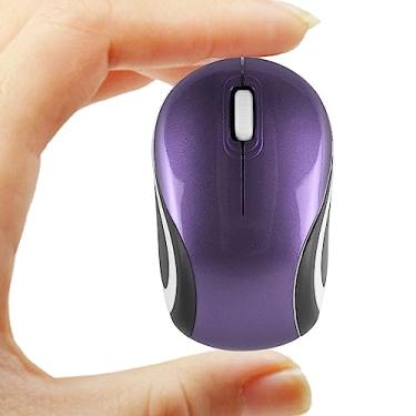 Imagem de Mouse sem fio fofo mini mouse de computador para laptop, tamanho pequeno, portátil, compacto, viagem, USB, mouse óptico, 3 botões, 1000 DPI, mouse sem fio para PC, notebook, MacBook, crianças,