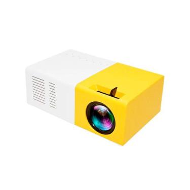 Imagem de YG 300 Projetor Mini LED Portátil HD 1080p USB - Alzza