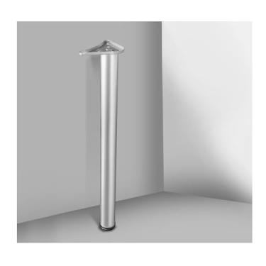 Imagem de Bar Table Legs, Dining Table Frames, Office Desk Legs, Conference Table Legs, Stable Load-Bearing, Thickened Steel Pipes, Not Easy To Shake(4ps)(Silver)