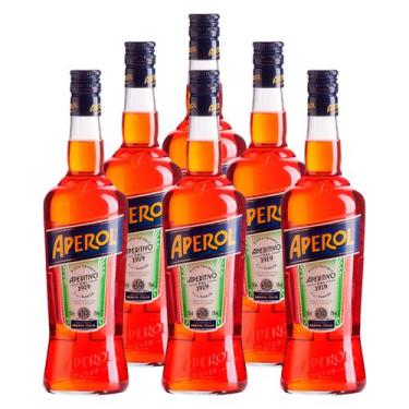 Imagem de Aperitivo Italiano Aperol 750ml 6 Unidades