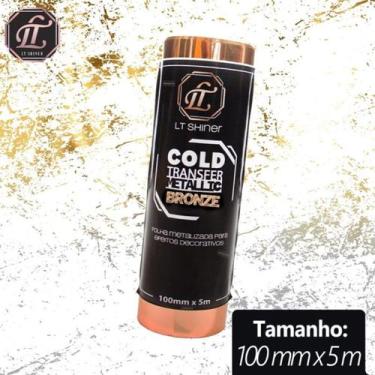 Imagem de Folha Metalizada Para Efeito Mármore Cold Transfer 10cm x 5m - LT Shin