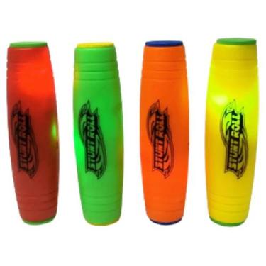 Imagem de Kit Com 4 Fidget Stick Bastão Hand Spinner Com Luz Led Cores - BBR Toy