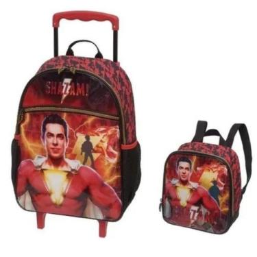 Imagem de Kit Mochila Grande Com Rodinha E Lancheira Shazam - Pacific