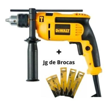 Imagem de FURADEIRA PARAFUSADEIRA IMPACTO 1/2 710W DEWALT e KIT BROCAS 110v