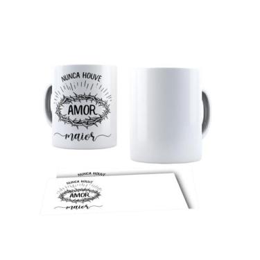 Imagem de Canecas de Porcelana Branca Personalizadas Evangelica Cristã Ele Vive 