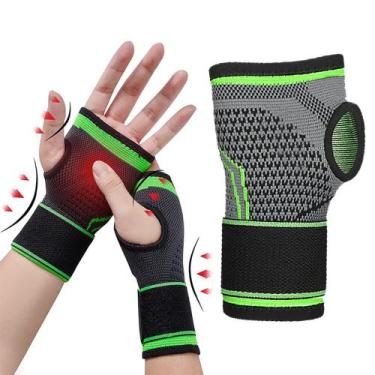 Imagem de Munhequeira Para Tendinite Órtese Ajustável Neoprene Pulso