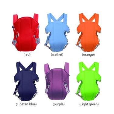 Imagem de Canguru Bebê Passeio Conforto Ergonômico 3 Posições Vermelho - CANGURU