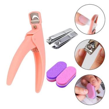 Imagem de Kit Lixas 100/180 + 2 Cortadores Unha + 1 Cortador Postiça - Arte Sedu