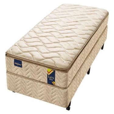 Imagem de Conjunto Box Solteiro Molas Ensacadas Americanflex Lumi Amx 88x188x68c