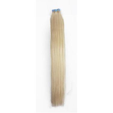 Imagem de Mega Hair Fita Adesiva Cabelo Humano 60Cm Loiro Claro - Cherey