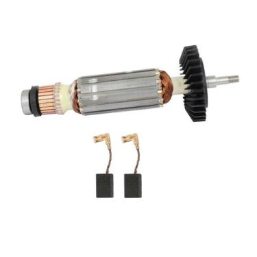Imagem de Rotor 220V e Carvão P/ Esmerilhadeira Makita GA4534