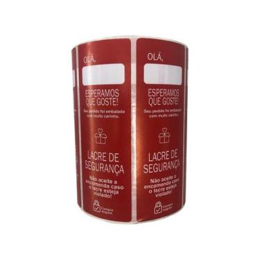 Imagem de Etiquetas Lacre Segurança Delivery 800 Unidades Super Cola - Uniprint