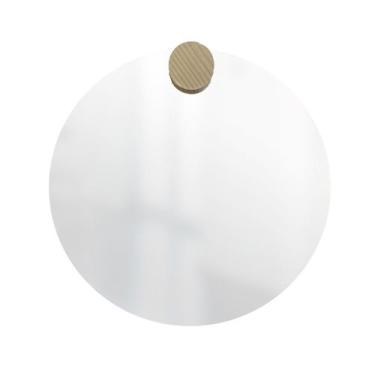 Imagem de Espelho Decorativo Aplique Pinus Redondo 50 Cm Redondo - e2g Design