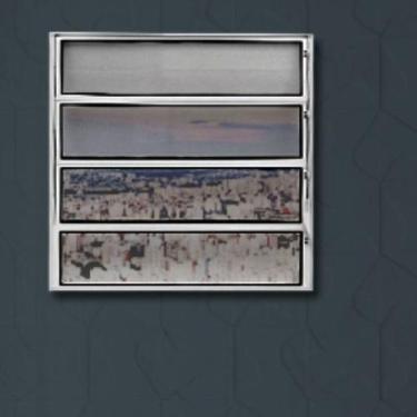 Imagem de Janela de Alumínio Basculante 80x60cm Linha Plus Lux Esquadrias