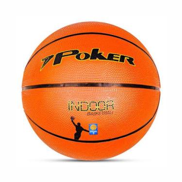 Imagem de Bola de Basquete Poker Oficial N 7 Indoor Unissex Laranja