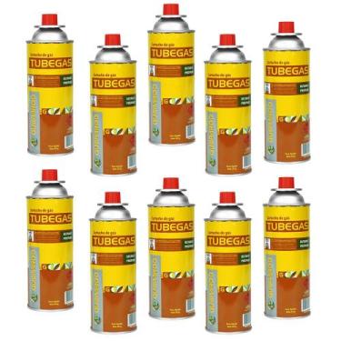 Imagem de 10x Gas para Fogareiro Fogao Guepardo TubeGas 227g
