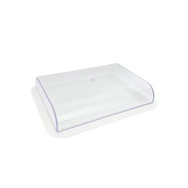 Imagem de Porta Frios Com Tampa Organizador Prateleiras De Geladeira Queijo Pres