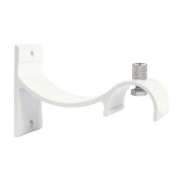 Imagem de Suporte Para Varão Wave Alumínio Perfil Invertido 19mm Branca - 18,98