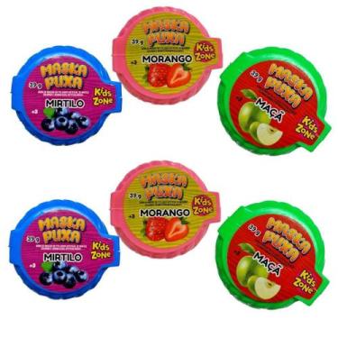 Imagem de Goma De Mascar Kids Maskapuxa Kit com 6 Unidades - Kids Zone, Goma de 