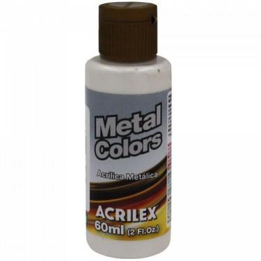 Imagem de Tinta Acrílica Branco Metálico (60ml) - Redelease