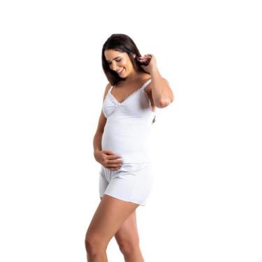 Imagem de Baby Doll Amamentação com Click Frontal em Renda - Roupa De Dormir, Br