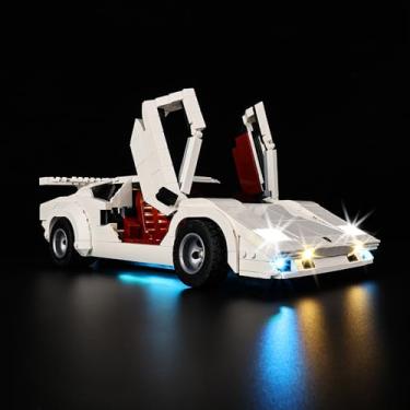 Imagem de Kyglaring LED Lighting Kit, Compatible with Lego 10337 Lamborghini Countach 5000 Quattrovalvole Model,10337 Light Set (Lego Sets Not Included) Light Up Your Lego!