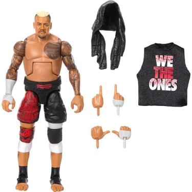 Imagem de Mattel WWE Top Picks Elite Action Figure & Accessories Set, Solo Sikoa 6-inch Collectible with Swappable Hands, Ring Gear & 25 Articulation Points