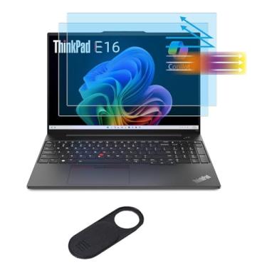 Imagem de MUBUY-GOL Pacote com 2 protetores de tela para Lenovo ThinkPad E16 T16 P16s L16 16P/ ThinkPad P1 Gen 7/ThinkBook 16/Yoga Pro 7i 16/IdeaPad Flex 5 16 filtro de proteção antirreflexo antirluz azul reduz