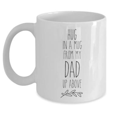 Imagem de Coffee is a hug in a mug cup memorial for loss of father rae dunn canecas inspiradas na cozinha, Dad in heaven sorry for your loss condolence loved one sympathy, Celebration of life ideas funeral luto