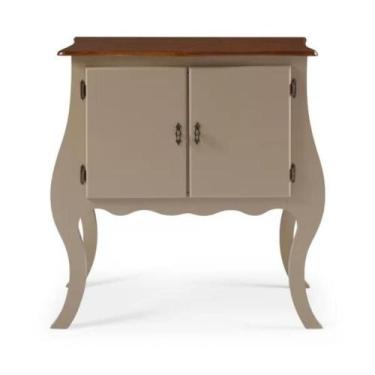 Imagem de Cômoda Bombê 2 Portas e Pés Luiz XV - Tommy Design - Meyer, Amendoa