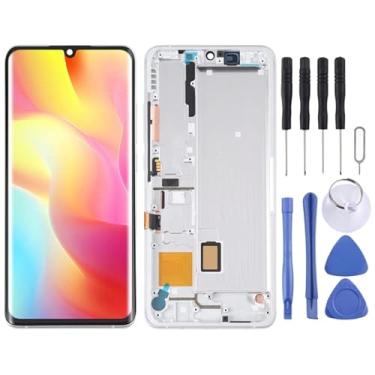 Imagem de Substituição da tela móvel Tela LCD AMOLED para Xiaomi Mi Nota 10 Lite M2002F4LG Digitalizador completo com quadro Ecrã LCD