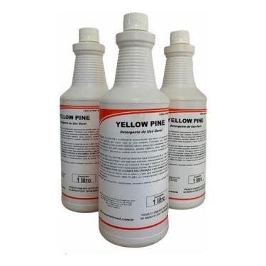 Imagem de Kit C/3 Detergentes Desengraxante Neutro Yellow Pine 1 Lts - Spartan